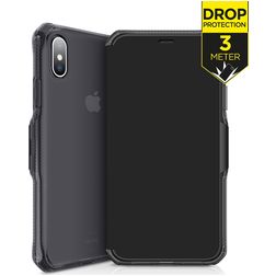ITSkins SpectrumFolio iPhone XS Max Hoesje Bookcase - Zwart