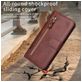Mobigear Zipper iPhone 17 Pro Hoesje Bookcase Portemonnee - Bruin
