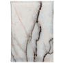 Mobigear Marble Hard Kunststof Paspoort Hoesje - Wit