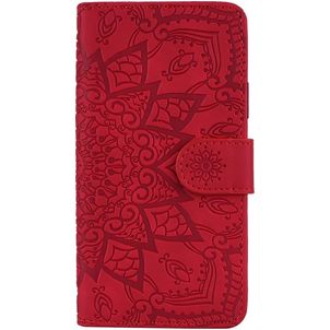 Mobigear Mandala iPhone 11 Pro Hoesje Bookcase Portemonnee - Rood