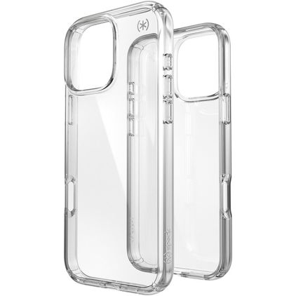 Speck Presidio Perfect Clear Doorzichtig iPhone 16 Pro Max Hoesje Hardcase Backcover Shockproof - Transparant
