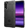 Mobigear Rugged Shield Sony Xperia 5 Hoesje Flexibel TPU Backcover Shockproof - Zwart