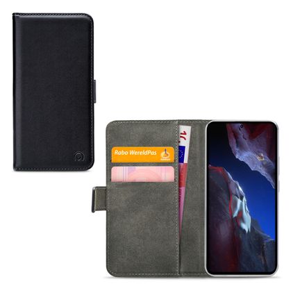 Mobilize Classic Gelly Wallet POCO F5 Pro Hoesje Bookcase Portemonnee - Zwart