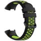 Mobigear Sport Plus Buckle Siliconen Fitbit Charge 3 Bandje Gespsluiting - Zwart / Groen
