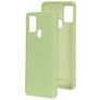 Mobiparts Samsung Galaxy A21s Siliconen Hoesje Backcover - Pistache Green