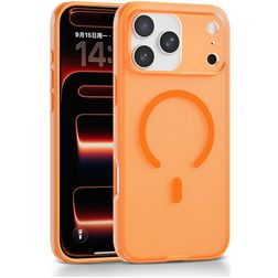 Mobigear Shockproof Grip iPhone 17 Pro MagSafe Hoesje Hardcase Backcover - Oranje