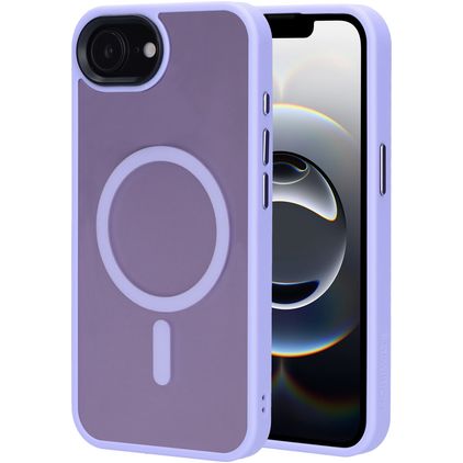 Mobiparts Hardcover iPhone 16e MagSafe Hoesje Hardcase Backcover - Satin Lila
