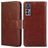 Mobigear Wallet TCL 30 Hoesje Bookcase Portemonnee - Bruin
