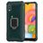 Mobigear Armor Ring Samsung Galaxy A01 Hoesje Flexibel TPU Backcover Shockproof met Ringhouder - Groen