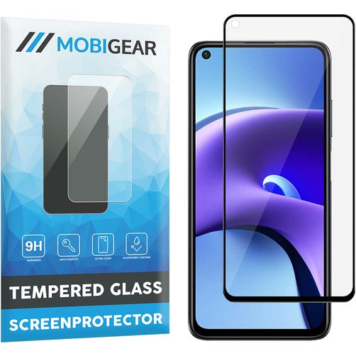 Mobigear Premium Xiaomi Redmi Note 9T Glazen Screenprotector - Case Friendly - Zwart