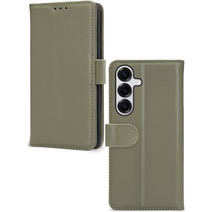Mobilize Premium Gelly Samsung Galaxy S25 Hoesje Bookcase Portemonnee - Groen