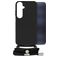 Mobilize Lanyard Gelly Samsung Galaxy A25 Flexibel TPU Hoesje met koord - Zwart