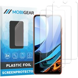 Mobigear Xiaomi Redmi 9T Screenprotector Folie - Case Friendly (3-Pack)