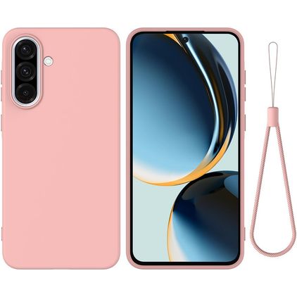 Mobigear Rubber Touch Samsung Galaxy A37 Siliconen Hoesje Backcover - Roze