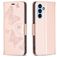 Mobigear Butterfly Samsung Galaxy A54 Hoesje Bookcase Portemonnee - Roségoud