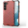 Mobigear Honeycomb Samsung Galaxy S23 Hoesje Hardcase Backcover Shockproof - Rood