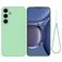 Mobigear Rubber Touch Samsung Galaxy S25 FE Siliconen Hoesje Backcover - Groen