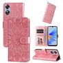 Mobigear Sunflower OPPO A17 Hoesje Bookcase Portemonnee - Magenta
