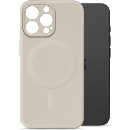 My Style Protective Flex iPhone 16 Pro MagSafe Hoesje Flexibel TPU Backcover - Antique White