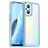 Mobigear Crystal OPPO Reno 7 Lite Hoesje Hardcase Backcover - Transparant / Blauw