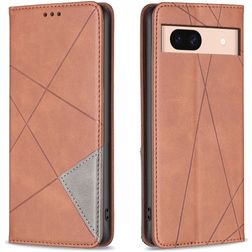 Mobigear Rhombus Slim Google Pixel 8a Hoesje Bookcase - Bruin