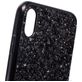 Mobigear Glitter iPhone XR Hoesje Hardcase Backcover - Zwart