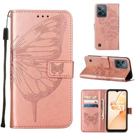 Mobigear Butterfly Realme C31 Hoesje Bookcase Portemonnee - Roségoud