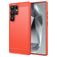 Mobigear Brushed Slim Samsung Galaxy S25 Ultra Hoesje Flexibel TPU Backcover - Rood