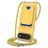 Mobigear Lanyard Card iPhone Air Siliconen Hoesje met koord en Pasjeshouder - Geel