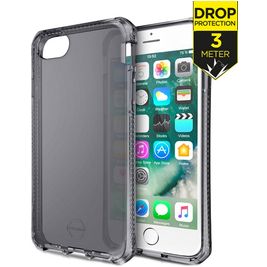 ITSkins SpectrumClear iPhone 8 Hoesje Flexibel TPU Backcover Shockproof - Smoke