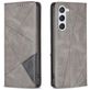 Mobigear Rhombus Slim Samsung Galaxy S24 Hoesje Bookcase - Grijs