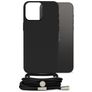 Mobilize Lanyard Gelly iPhone 14 Pro Max Flexibel TPU Hoesje met koord - Zwart