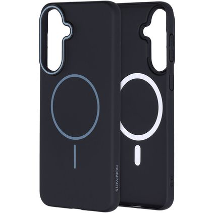Mobiparts Slim Line Samsung Galaxy A37 MagSafe Hoesje Hardcase Backcover - Onyx Black