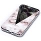 Mobigear Marble iPhone XR Hoesje Flexibel TPU Backcover - Leaves