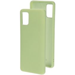 Mobiparts Samsung Galaxy A51 Siliconen Hoesje Backcover - Pistache Green