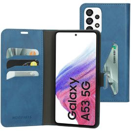 Mobiparts Classic Wallet Samsung Galaxy A53 Hoesje Bookcase Portemonnee - Steel Blue