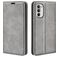 Mobigear Retro Slim Motorola Moto G82 Hoesje Bookcase Portemonnee - Grijs