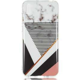 Mobigear Marble Huawei Y5 (2019) Hoesje Flexibel TPU Backcover - Stripes