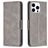 Mobigear Excellent iPhone 16 Pro Max Hoesje Bookcase Portemonnee - Grijs