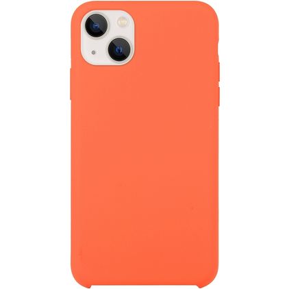 Mobigear Rubber Touch iPhone 15 Plus Siliconen Hoesje Backcover - Oranje