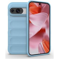 Mobigear Bumpy Google Pixel 9 Pro Hoesje Flexibel TPU Backcover - Blauw