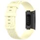 Mobigear Cross Siliconen Fitbit Charge 4 Bandje Gespsluiting - Geel