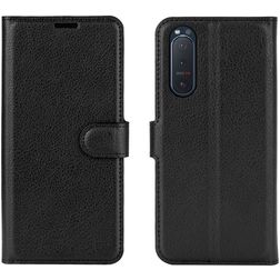 Mobigear Classic Sony Xperia 5 II Hoesje Bookcase Portemonnee - Zwart