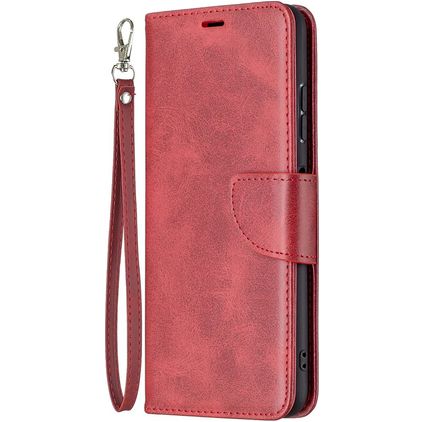 Mobigear Excellent Samsung Galaxy A22 5G Hoesje Bookcase Portemonnee - Rood