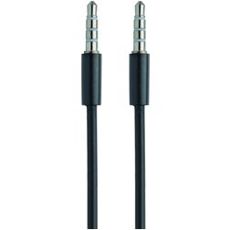 Mobiparts AUX 3 / 5 mm naar AUX 3 / 5 mm Kabel 1 m - Zwart