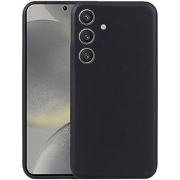 Mobigear Basics Samsung Galaxy S25 Hoesje Flexibel TPU Backcover - Zwart