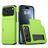 Mobigear Card iPhone 18 Pro Max Hoesje Hardcase Backcover Shockproof met Pasjeshouder - Groen