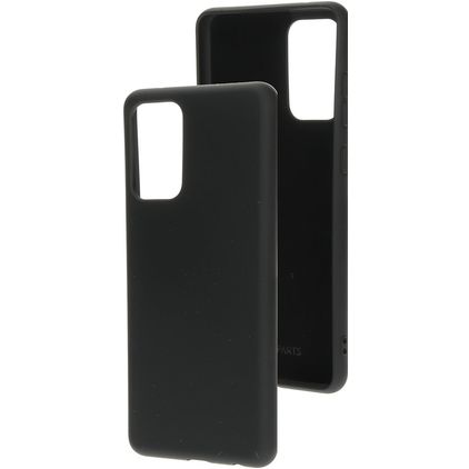 Mobiparts Samsung Galaxy A72 Siliconen Hoesje Backcover - Zwart