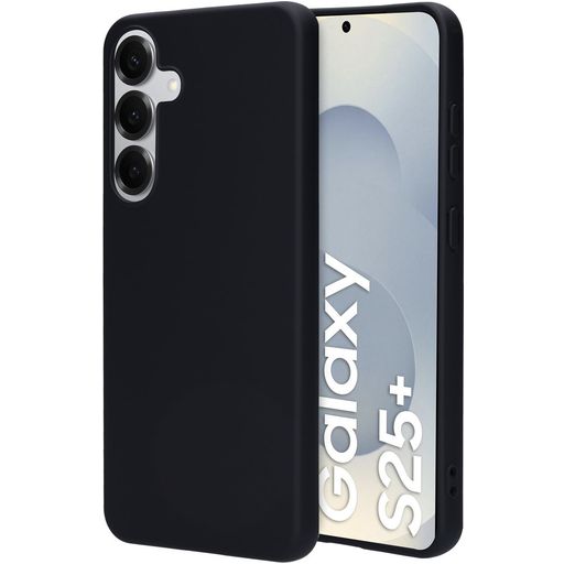 Mobiparts Samsung Galaxy S25 Plus Siliconen Hoesje Backcover - Zwart
