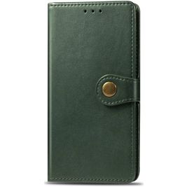 Mobigear Snap Button OPPO A9 (2020) Hoesje Bookcase Portemonnee - Groen